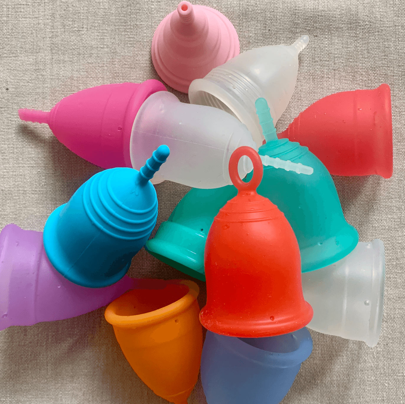 Where should the stem of my menstrual cup be? Asan India