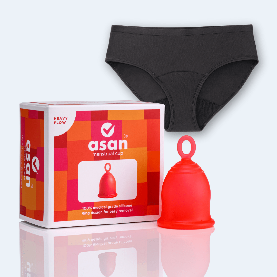 Combo Pack: Asan Cup + Leakproof Underwear - Asan India