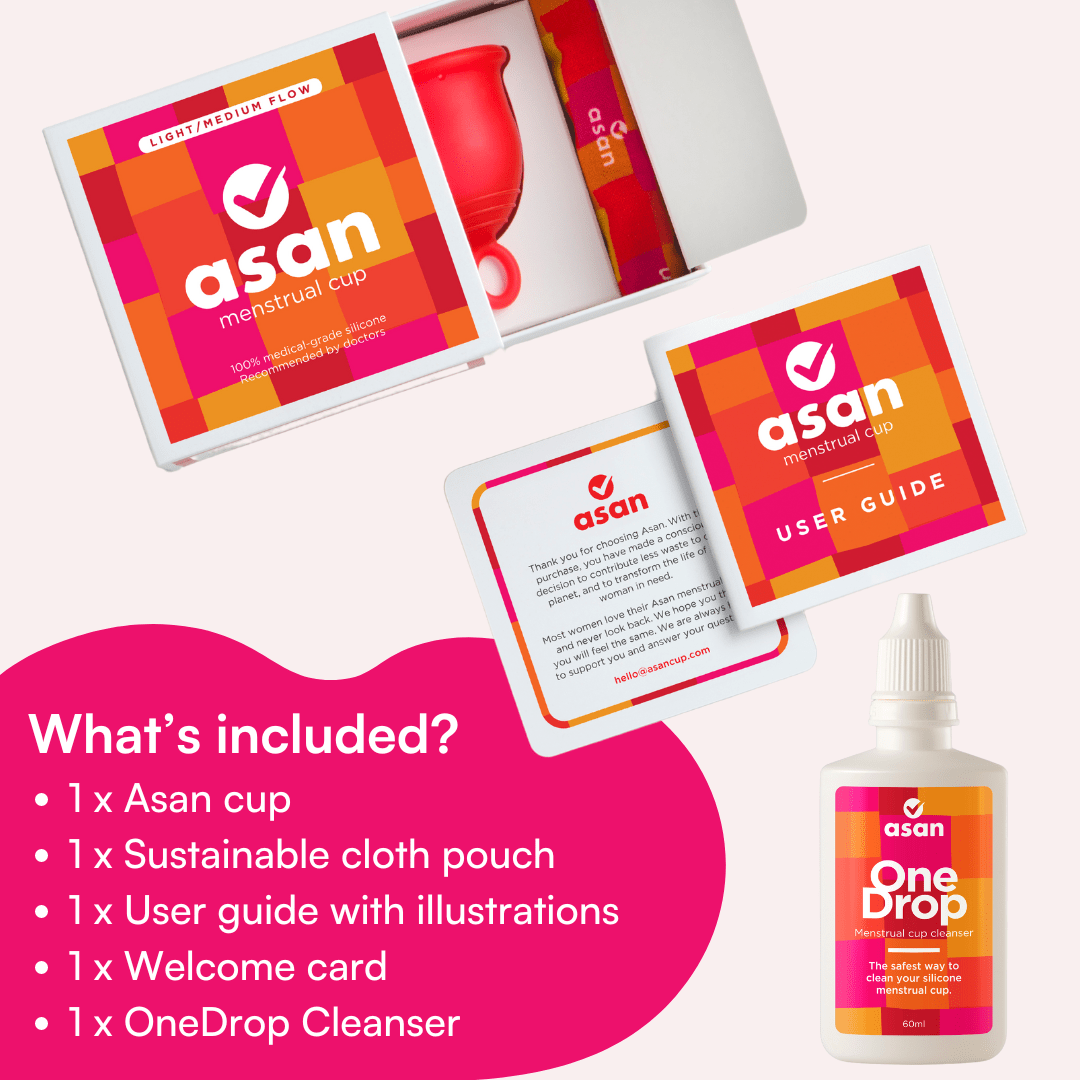 Combo Pack: Asan Cup + Cleanser @20% off - Asan India